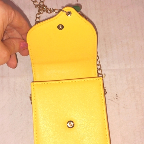 Yellow Lemon Cellphone Crossbody - Picture 7 of 11